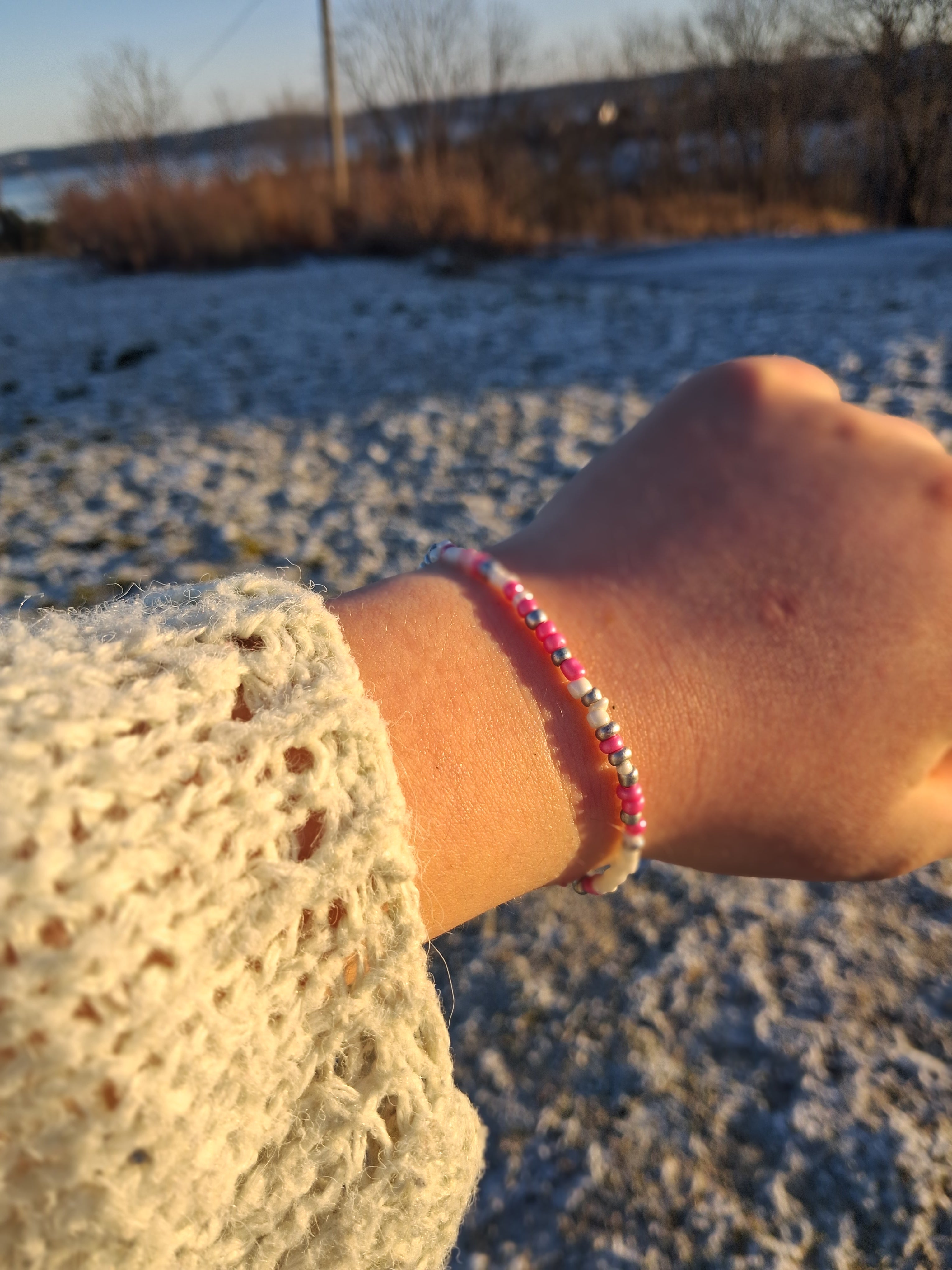 Pink Snow Bracelet