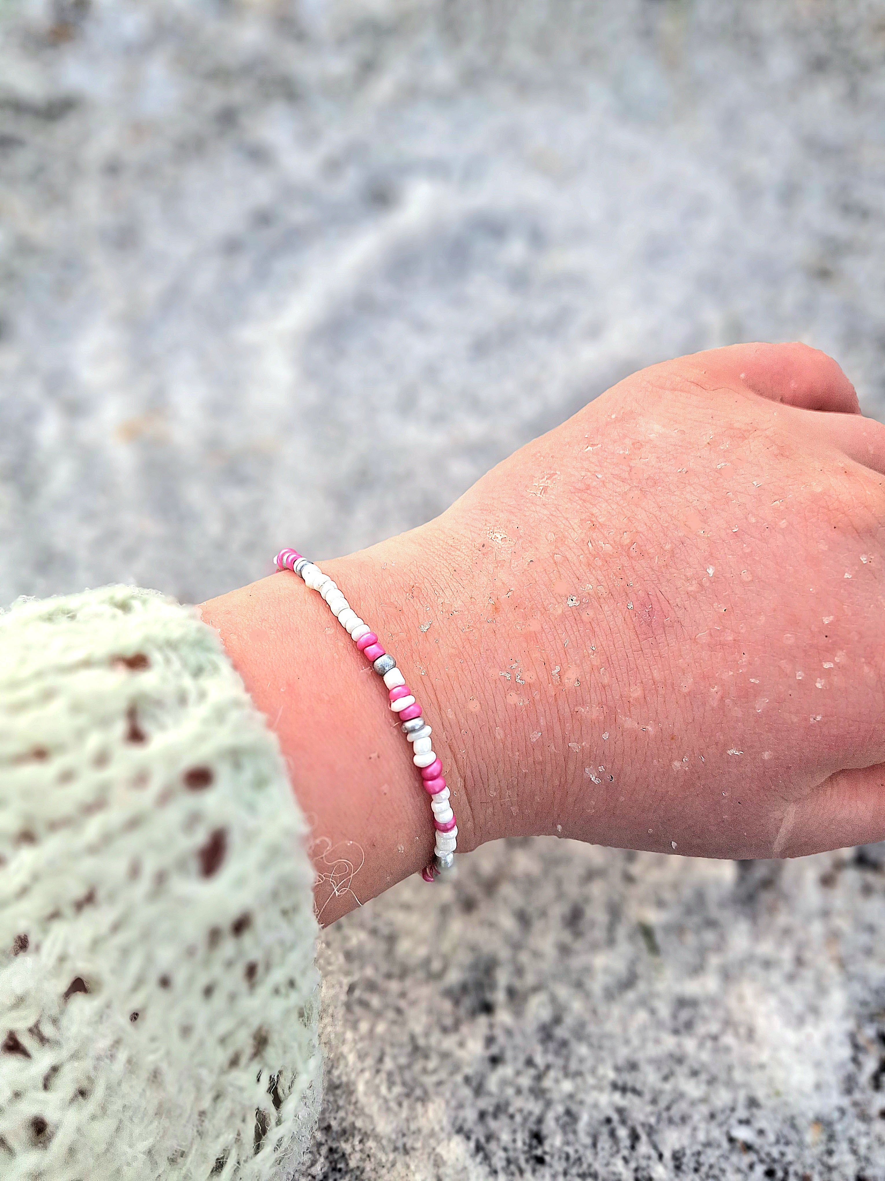 Pink Snow Bracelet