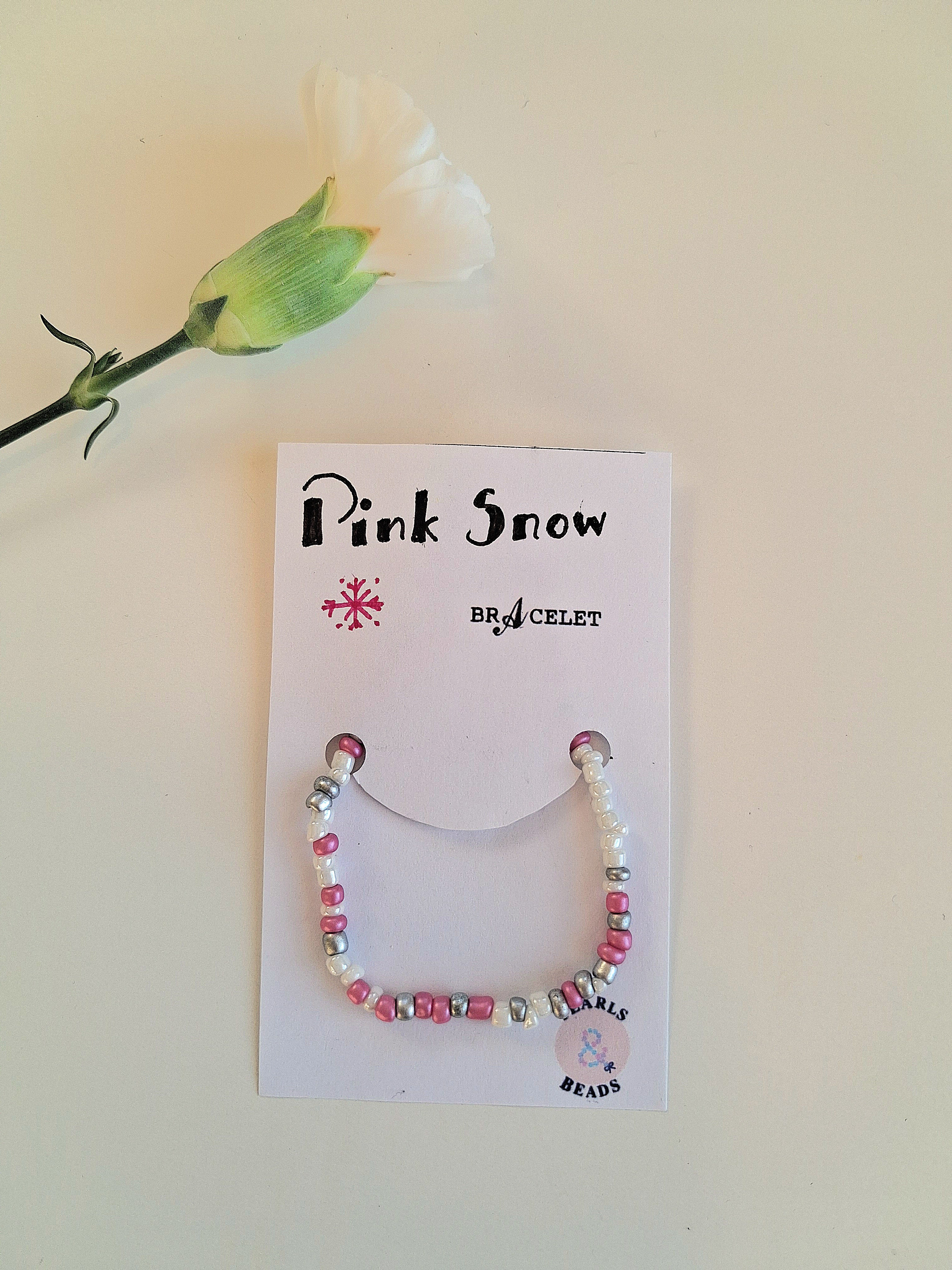 Pink Snow Bracelet